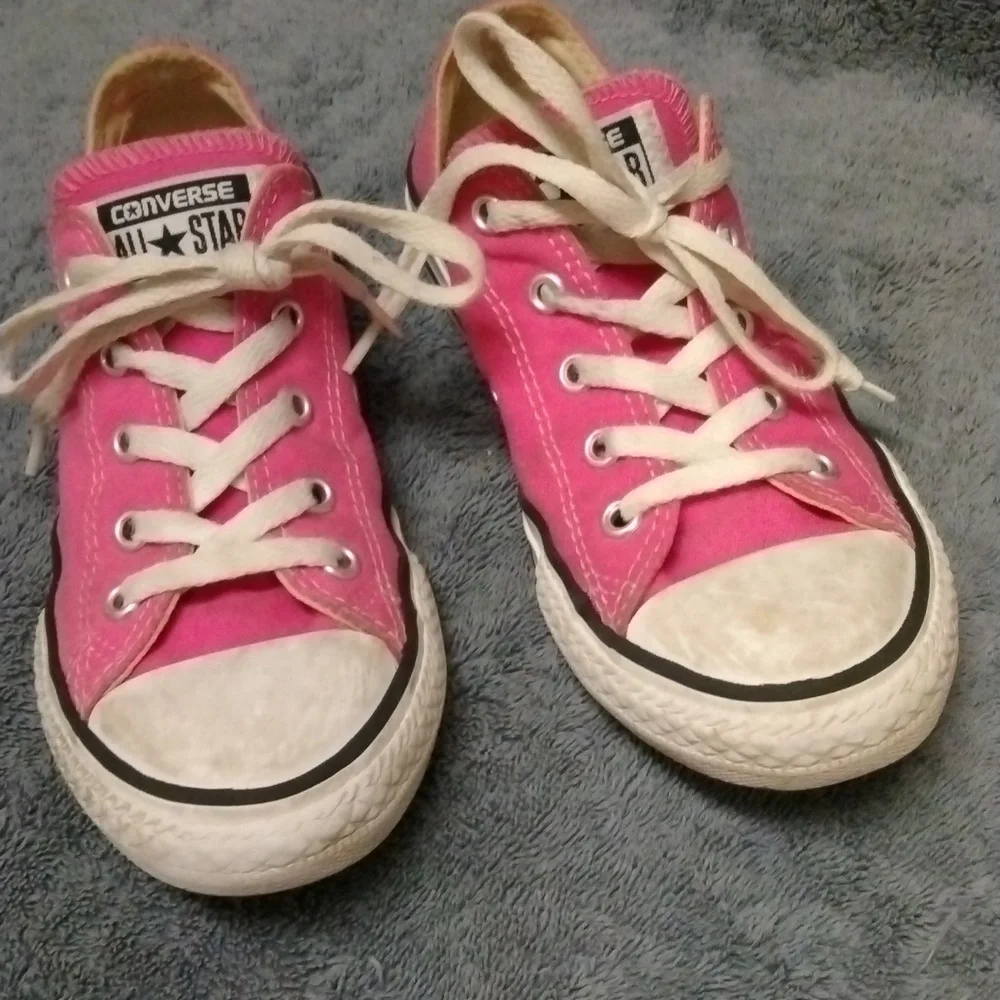 Converse All Star Classic Low Sneakers, Bubble Gum Pink/White, Youth US 2